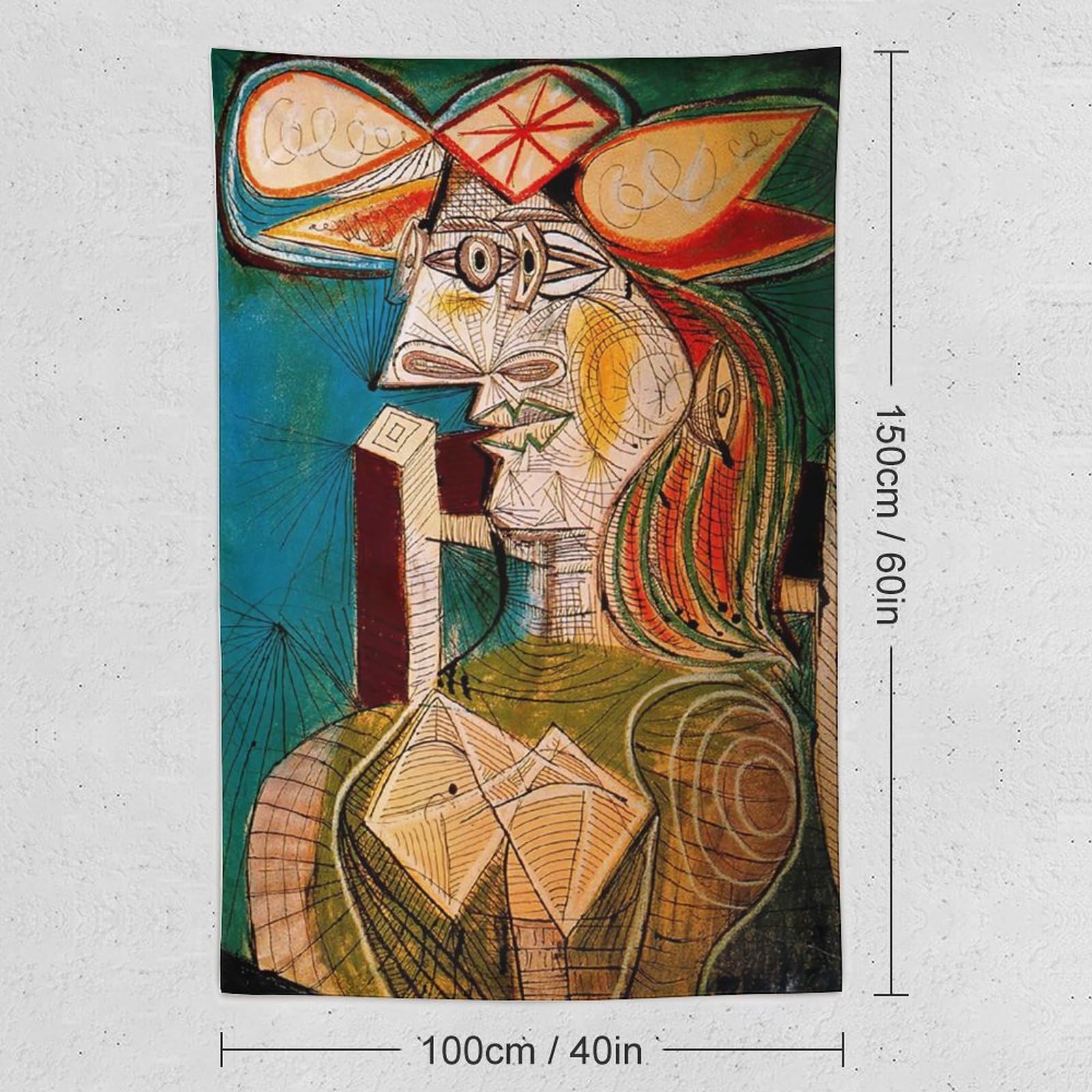 模写 ピカソ 緑の椅子の女性 肖像画 パブロ・ピカソ PABLO PICASSO